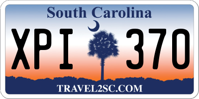 SC license plate XPI370