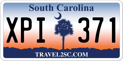 SC license plate XPI371