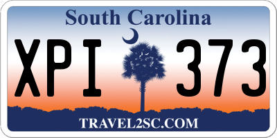 SC license plate XPI373