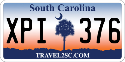 SC license plate XPI376