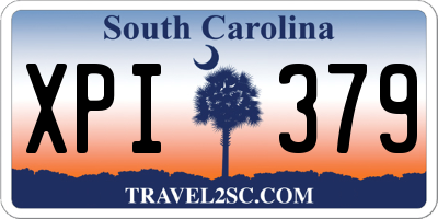 SC license plate XPI379