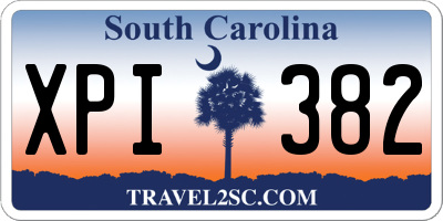 SC license plate XPI382