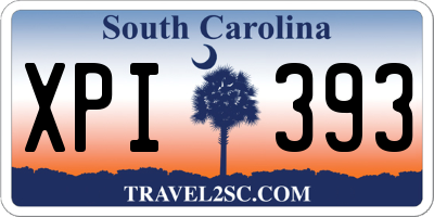 SC license plate XPI393
