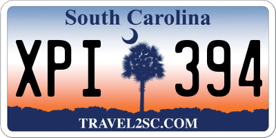 SC license plate XPI394