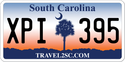 SC license plate XPI395