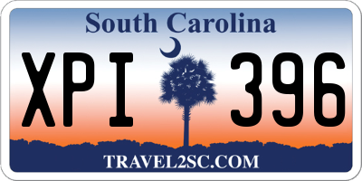 SC license plate XPI396