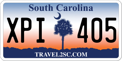 SC license plate XPI405