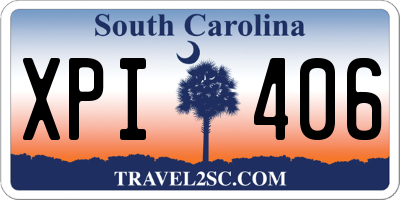 SC license plate XPI406