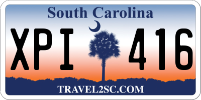 SC license plate XPI416