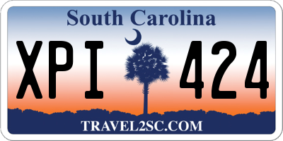 SC license plate XPI424
