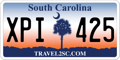 SC license plate XPI425