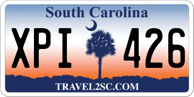 SC license plate XPI426
