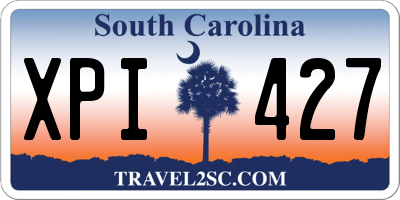 SC license plate XPI427