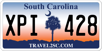 SC license plate XPI428