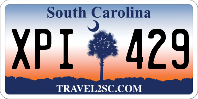 SC license plate XPI429