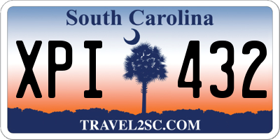 SC license plate XPI432