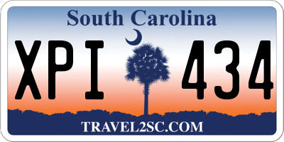 SC license plate XPI434
