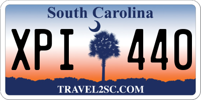 SC license plate XPI440
