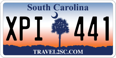 SC license plate XPI441