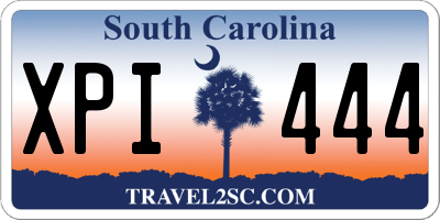 SC license plate XPI444