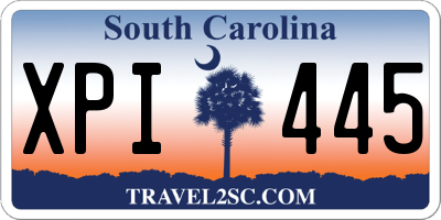 SC license plate XPI445