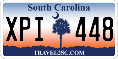 SC license plate XPI448