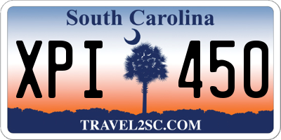 SC license plate XPI450