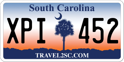 SC license plate XPI452