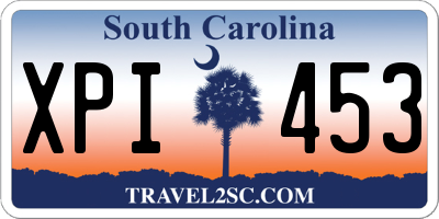 SC license plate XPI453