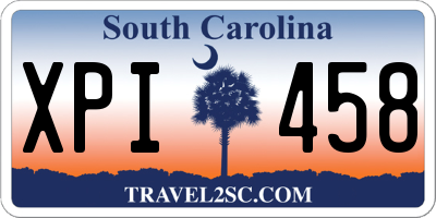 SC license plate XPI458