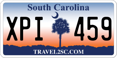SC license plate XPI459