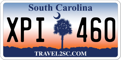 SC license plate XPI460