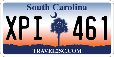 SC license plate XPI461