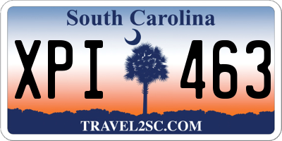 SC license plate XPI463