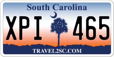 SC license plate XPI465
