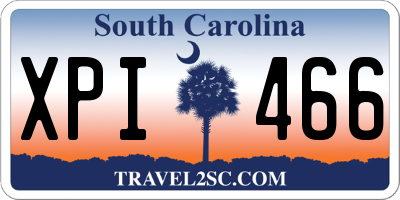 SC license plate XPI466