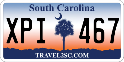 SC license plate XPI467