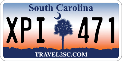 SC license plate XPI471