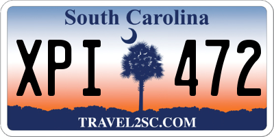SC license plate XPI472