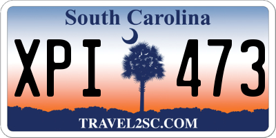 SC license plate XPI473
