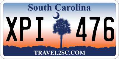 SC license plate XPI476