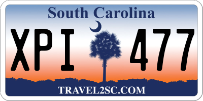 SC license plate XPI477