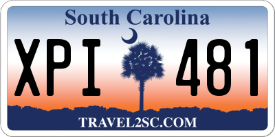 SC license plate XPI481