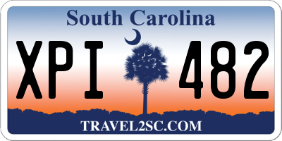 SC license plate XPI482