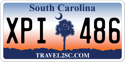 SC license plate XPI486