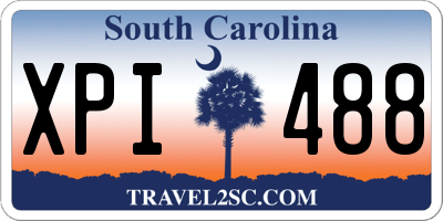 SC license plate XPI488