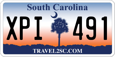 SC license plate XPI491