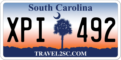 SC license plate XPI492
