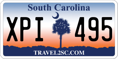 SC license plate XPI495