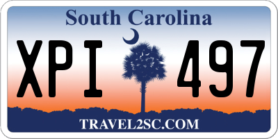 SC license plate XPI497
